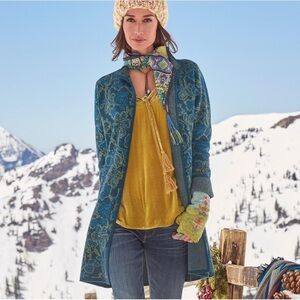 Sundance Spanish Moss Sweater Coat, Size Medium Petite